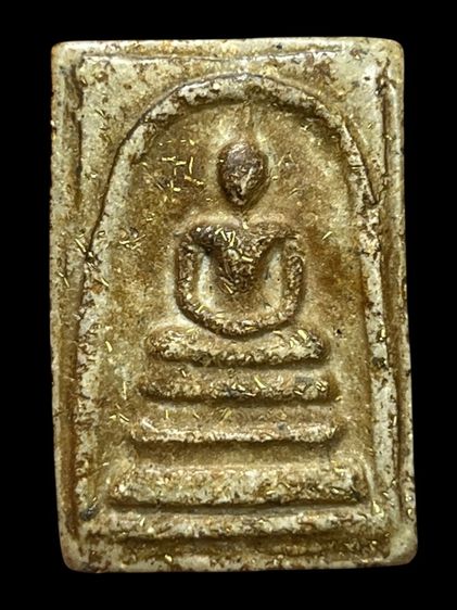 พระสมเด็จวัดระฆังพิมพ์ใหญ่กรอบกระจกโรยผงตะไบทอง