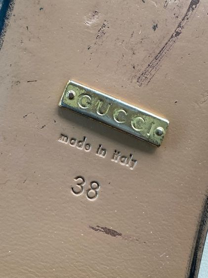 กุชชี่ โลฟเฟอร์ สีขาวครีม ส้นไม่สูงมาก  รูปที่ 14