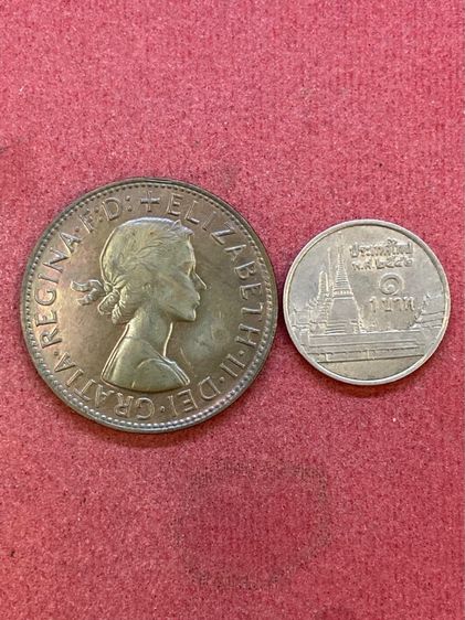 เหรียญกษาปณ์ PENNY AUSTRALIA 1960 (พ.ศ.๒๕๐๓) เนื้อทองแดง สวยครับ รูปที่ 3