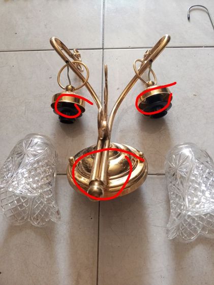 โคมไฟติดผนังเก่าเก็บ รูปที่ 5