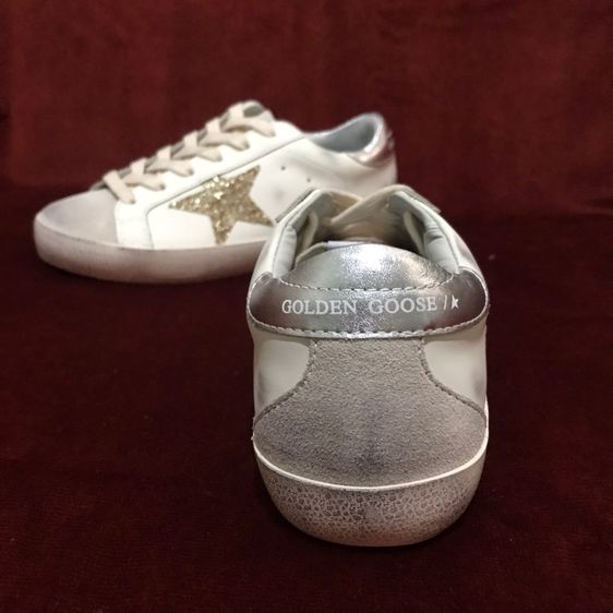 Golden Goose Super-Star White Ice Gray Gold Glitter (Women's) รูปที่ 7