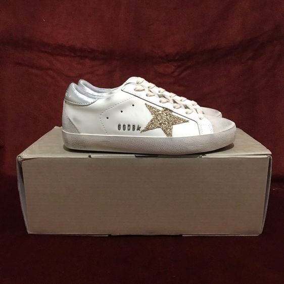 Golden Goose Super-Star White Ice Gray Gold Glitter (Women's) รูปที่ 2