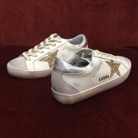 Golden Goose Super-Star White Ice Gray Gold Glitter (Women's) รูปที่ 8