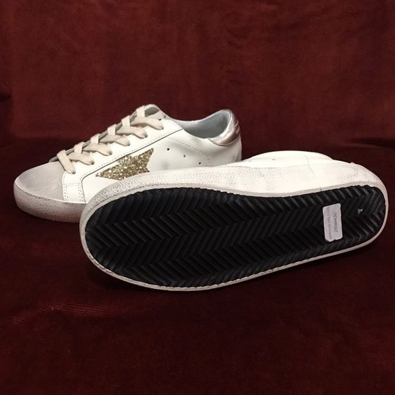 Golden Goose Super-Star White Ice Gray Gold Glitter (Women's) รูปที่ 13