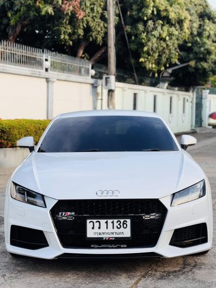 Audi Audi TTS 2018 2.0 TFSI Quattro 4WD Sedan เบนซิน ไม่ติดแก๊ส เกียร์อัตโนมัติ ขาว รูปที่ 3