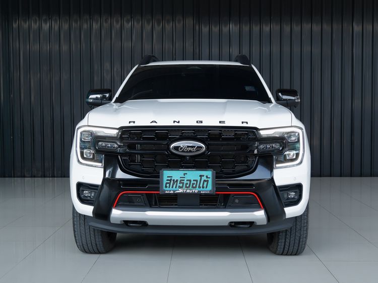Ford Ranger 2024 2.0 Bi-Turbo Hi-Rider Storntrak Pickup ดีเซล ไม่ติดแก๊ส เกียร์อัตโนมัติ ขาว รูปที่ 2