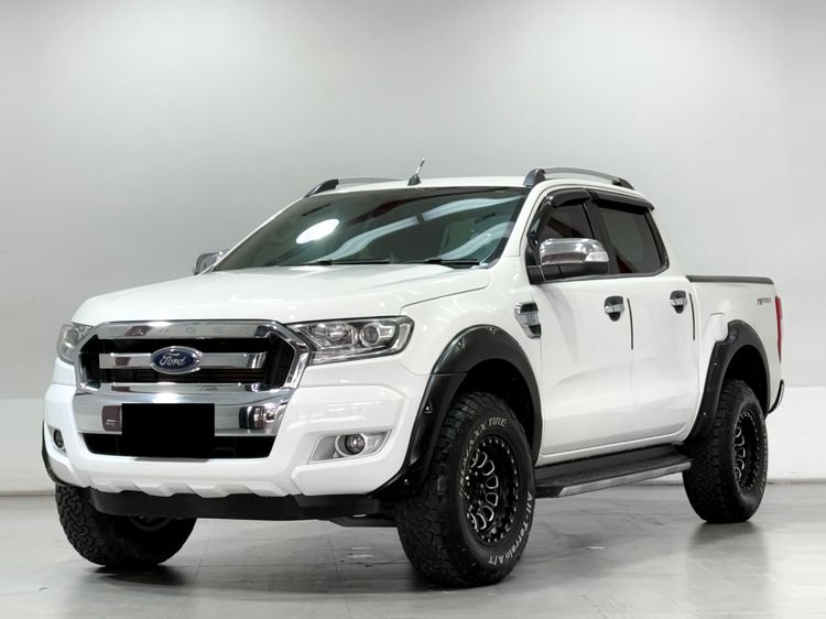 Ford Ranger 2017 2.2 Hi-Rider XLT Pickup ดีเซล เกียร์ธรรมดา ขาว