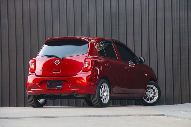 Nissan March 2019 1.2 E Sedan เบนซิน ไม่ติดแก๊ส เกียร์อัตโนมัติ แดง รูปที่ 3