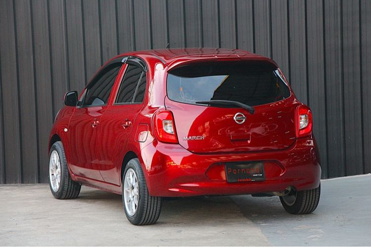 Nissan March 2019 1.2 E Sedan เบนซิน ไม่ติดแก๊ส เกียร์อัตโนมัติ แดง รูปที่ 4