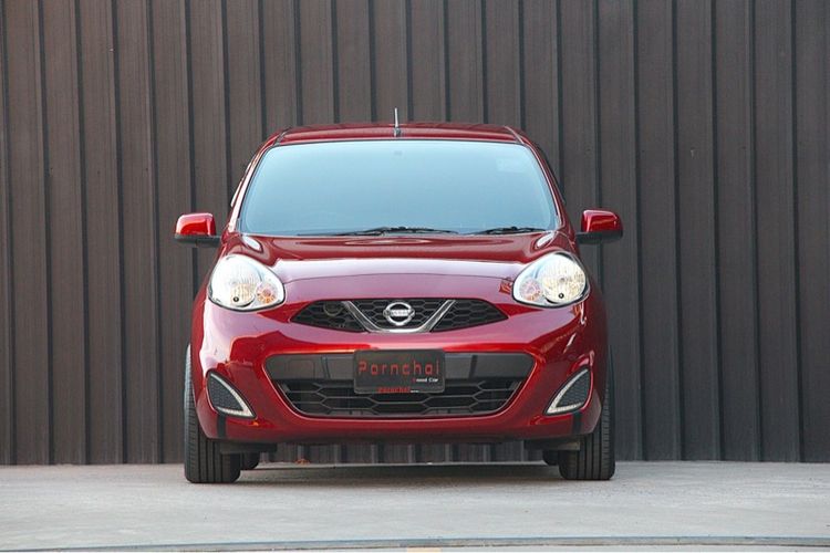Nissan March 2019 1.2 E Sedan เบนซิน ไม่ติดแก๊ส เกียร์อัตโนมัติ แดง รูปที่ 2