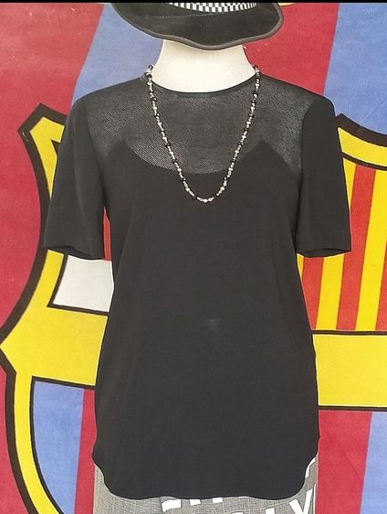 เสื้อเชิ๊ตสตรี tibi made usa แนว Guase style see through  มือสองของแท้ รูปที่ 12