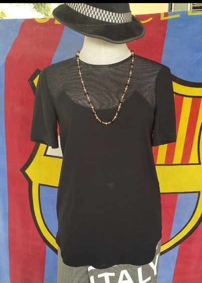 เสื้อเชิ๊ตสตรี tibi made usa แนว Guase style see through  มือสองของแท้ รูปที่ 10