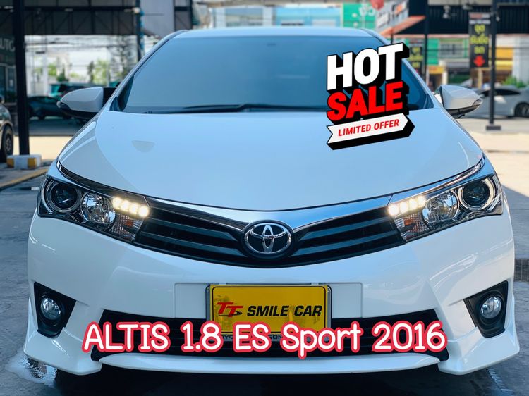 Toyota Altis 2016 1.8 Esport เบนซิน ไม่ติดแก๊ส เกียร์อัตโนมัติ ขาว