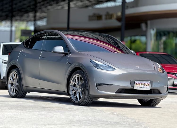 Tesla Model Y 2022 Long Range RWD Utility-car ไฟฟ้า ไม่ติดแก๊ส เกียร์อัตโนมัติ เทา รูปที่ 2