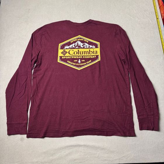 เสื้อยืดแขนยาว Columbia Outdoor​ Size XL​ 