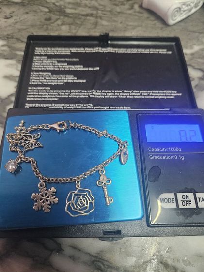 สร้อยข้อมือเงินแท้ 925  รูปที่ 9