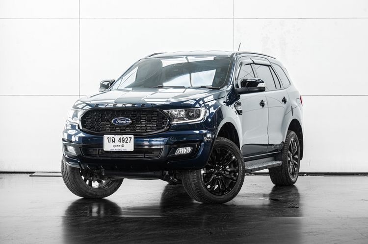 รถ Ford Everest 2.0 Turbo Sport สี น้ำเงิน