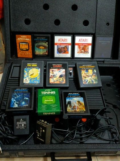 เครื่องเกม ATARI 2600 เกมยุค 70 สภาพดี มีเกม 11ตลับ กล่อง เคสพร้อม สภาพนี้หายาก  รูปที่ 3