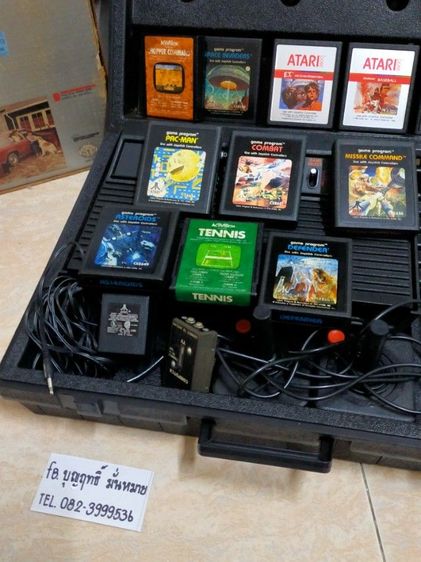 เครื่องเกม ATARI 2600 เกมยุค 70 สภาพดี มีเกม 11ตลับ กล่อง เคสพร้อม สภาพนี้หายาก  รูปที่ 7