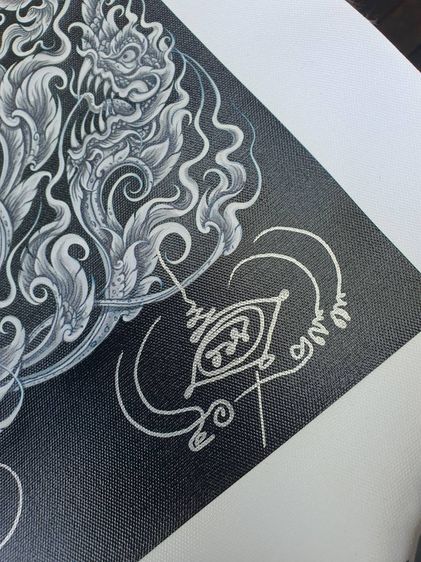 ภาพพิมพ์พระพิฆเนศ อ.วีรยุทธ ศรีเกษร รูปที่ 4