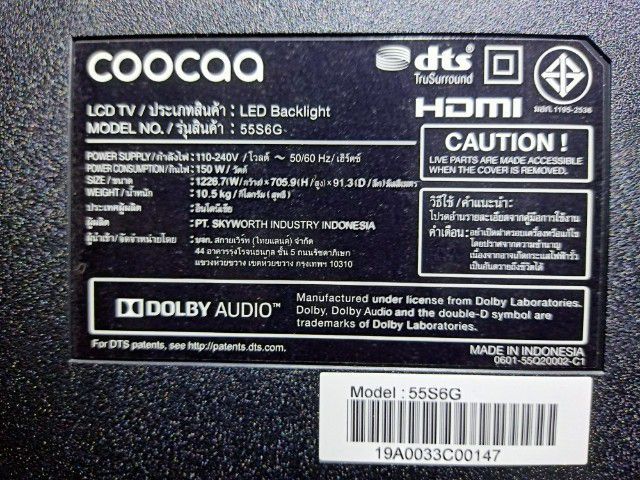 📺 COOCAA SMART TV 4K 55 นิ้ว รูปที่ 3