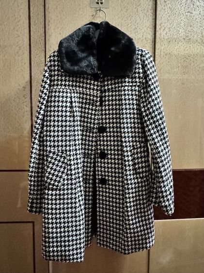 แขนยาว ดำ เสื้อคลุมโค้ช มือหนึ่งแบรนด์ FOF