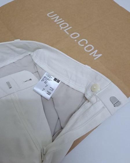 กางเกงสแลคขายาวสีขาว Offwhite แบรนด์ Uniqlo‼️ รูปที่ 4