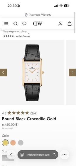 Daniel Wellington Bound แท้สภาพไม่เคยใช้งาน รูปที่ 3