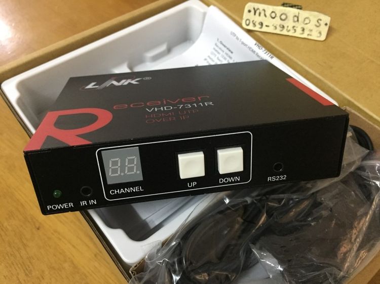 LINK VHD-7311R UTP TO 1- PORT HDMI RECEIVER VIDEO CONVERTER รูปที่ 3