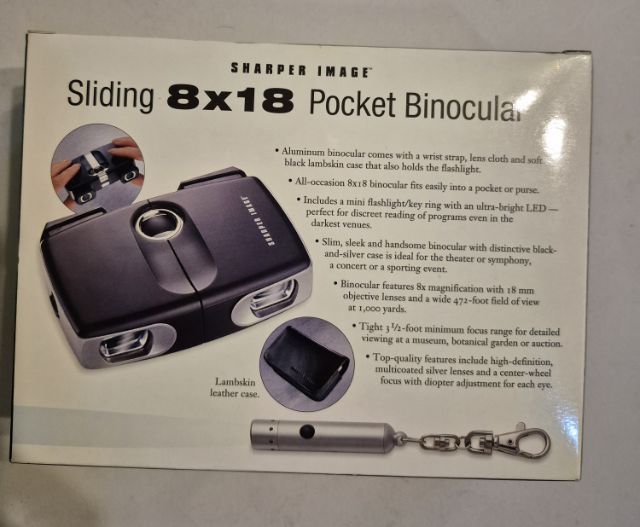 🔭 ขายกล้องส่องทางไกล Sharper Image 8x18
กำลังขยาย 8 เท่า ภาพคมชัด พกพาง่ายมาก
ขนาดเล็ก ใส่กระเป๋ากางเกงได้
เหมาะดูคอนเสิร์ต ดูกีฬา รูปที่ 8