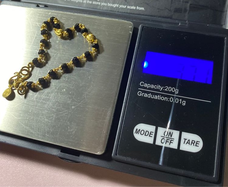 สร้อยประดับทองคำแท้ 91.5 สำหรับทารก รูปที่ 4