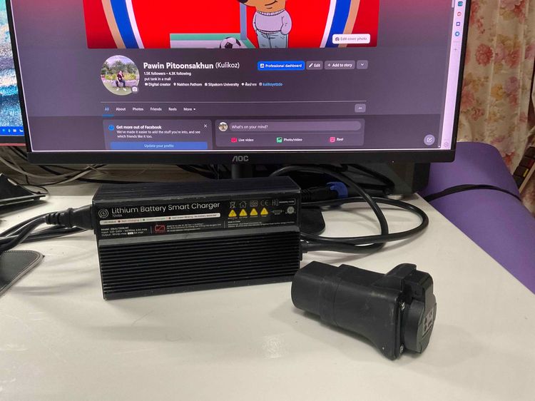 อื่นๆ Sleek Charger 8A + หัวแปลง AC Type 2 เป็นไฟบ้าน สำหรับชาร์จตู้ชาร์จในราคาสุดคุ้ม