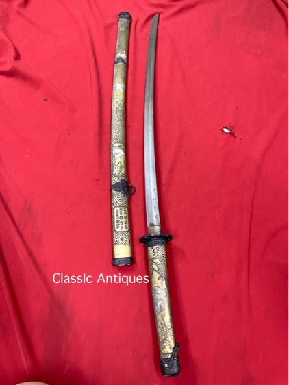 ดาบญี่ปุ่น ลายนักรบซามูไรขี่ม้า สะสม รูปที่ 10