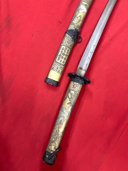 ดาบญี่ปุ่น ลายนักรบซามูไรขี่ม้า สะสม รูปที่ 11