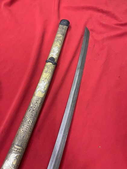 ดาบญี่ปุ่น ลายนักรบซามูไรขี่ม้า สะสม รูปที่ 15