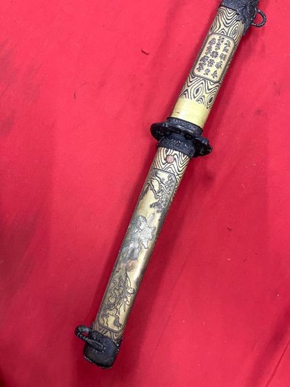 ดาบญี่ปุ่น ลายนักรบซามูไรขี่ม้า สะสม รูปที่ 3