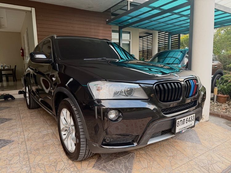 BMW X3 2014 2.0 xDrive20d 4WD Utility-car ดีเซล ไม่ติดแก๊ส เกียร์อัตโนมัติ ดำ รูปที่ 2