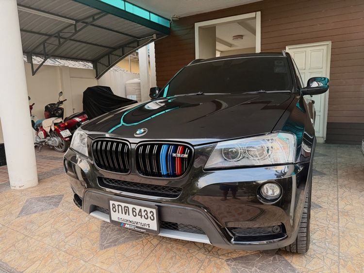 BMW X3 2014 2.0 xDrive20d 4WD Utility-car ดีเซล ไม่ติดแก๊ส เกียร์อัตโนมัติ ดำ รูปที่ 3