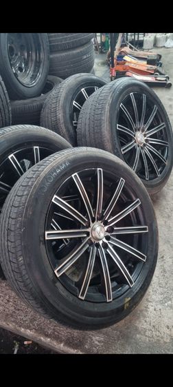(ขายแล้ว)17" ใส่5รู114 ,5รู100ใส่ Civic 5 รู Camry Accord Teana HRV CRV Nissan X Trail Nissan Juke ซิลฟี่ กระบะ 5 รู 114 ,5รู100 ได้ทุกรุ่น ไม่แตกไม่ร้าว มีริ้วรอยตามการใช้งาน รูปที่ 7