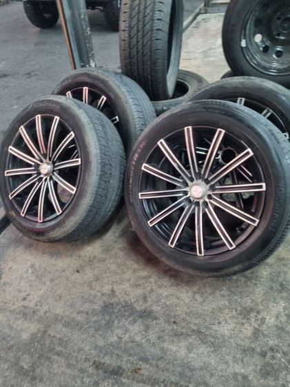 ปิดการขายจ้า)17" ใส่5รู114 ,5รู100ใส่ Civic 5 รู Camry Accord Teana HRV CRV Nissan X Trail Nissan Juke ซิลฟี่ กระบะ 5 รู 114 ,5รู100 ได้ทุกรุ่น ไม่แตกไม่ร้าว มีริ้วรอยตามการใช้งาน รูปที่ 14