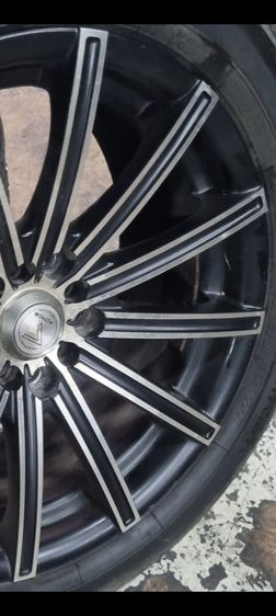 ปิดการขายจ้า)17" ใส่5รู114 ,5รู100ใส่ Civic 5 รู Camry Accord Teana HRV CRV Nissan X Trail Nissan Juke ซิลฟี่ กระบะ 5 รู 114 ,5รู100 ได้ทุกรุ่น ไม่แตกไม่ร้าว มีริ้วรอยตามการใช้งาน รูปที่ 15
