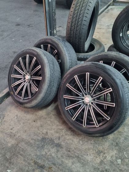 ปิดการขายจ้า)17" ใส่5รู114 ,5รู100ใส่ Civic 5 รู Camry Accord Teana HRV CRV Nissan X Trail Nissan Juke ซิลฟี่ กระบะ 5 รู 114 ,5รู100 ได้ทุกรุ่น ไม่แตกไม่ร้าว มีริ้วรอยตามการใช้งาน รูปที่ 18