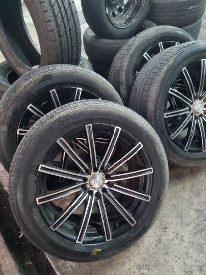 ปิดการขายจ้า)17" ใส่5รู114 ,5รู100ใส่ Civic 5 รู Camry Accord Teana HRV CRV Nissan X Trail Nissan Juke ซิลฟี่ กระบะ 5 รู 114 ,5รู100 ได้ทุกรุ่น ไม่แตกไม่ร้าว มีริ้วรอยตามการใช้งาน รูปที่ 13