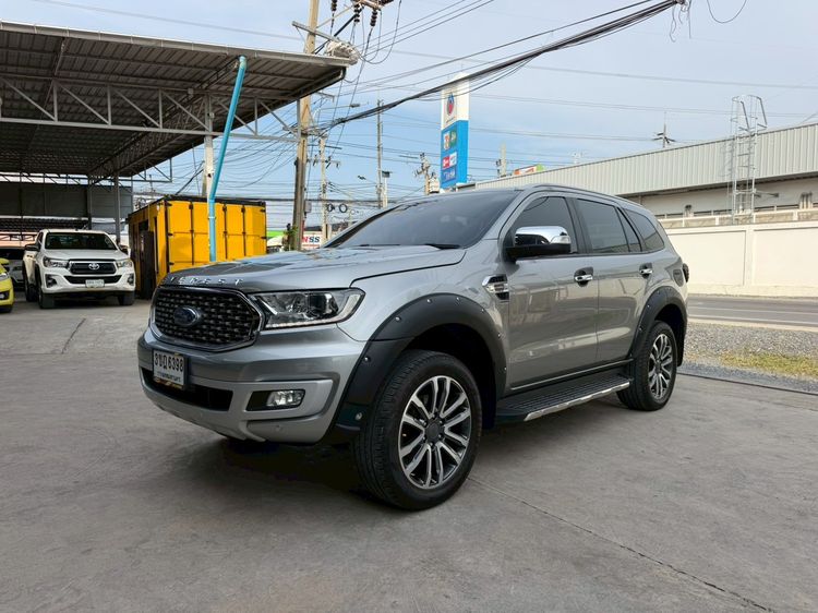 Ford Everest 2022 2.0 Titanium Plus Sedan ดีเซล ไม่ติดแก๊ส เกียร์อัตโนมัติ เทา รูปที่ 2