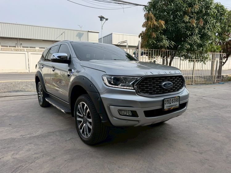Ford Everest 2022 2.0 Titanium Plus Sedan ดีเซล ไม่ติดแก๊ส เกียร์อัตโนมัติ เทา รูปที่ 3