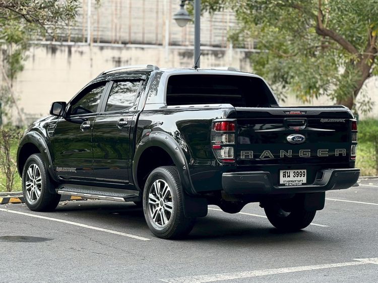 Ford Ranger 2018 2.0 Hi-Rider Wildtrak Pickup ดีเซล ไม่ติดแก๊ส เกียร์อัตโนมัติ ดำ รูปที่ 4