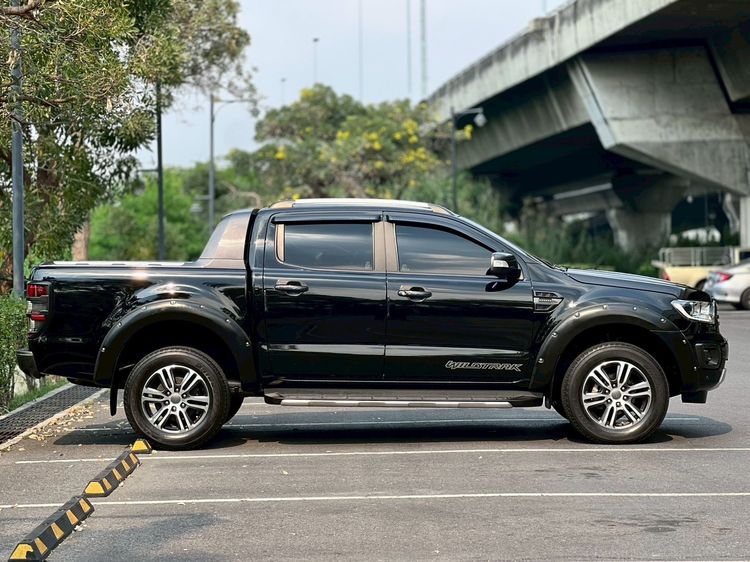 Ford Ranger 2018 2.0 Hi-Rider Wildtrak Pickup ดีเซล ไม่ติดแก๊ส เกียร์อัตโนมัติ ดำ รูปที่ 3