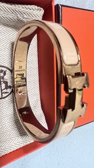 กำไลHermesสีโรสโกลด์ กับสีขาว รูปที่ 6