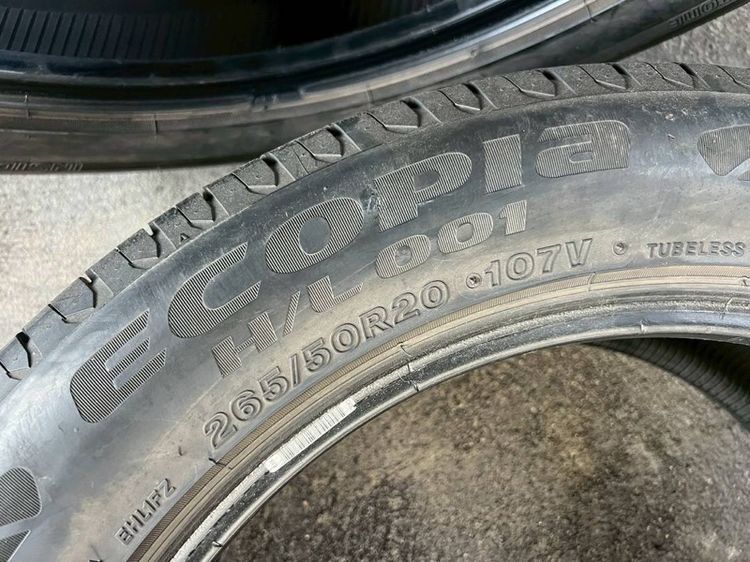 ยาง Bridgestone Ecopia 265 50 20 คู่ 1500 บาท ดอกเต็ม ไม่ปะ รูปที่ 6