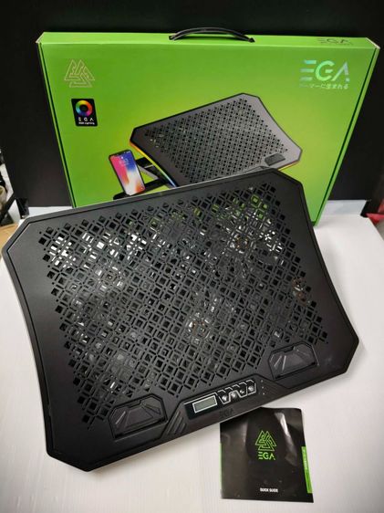 พัดลมระบายความร้อน Notebook EGA Type CP3 ปรับความเร็วได้ มีไฟ RGB ใช้งานได้ปกติ รูปที่ 4